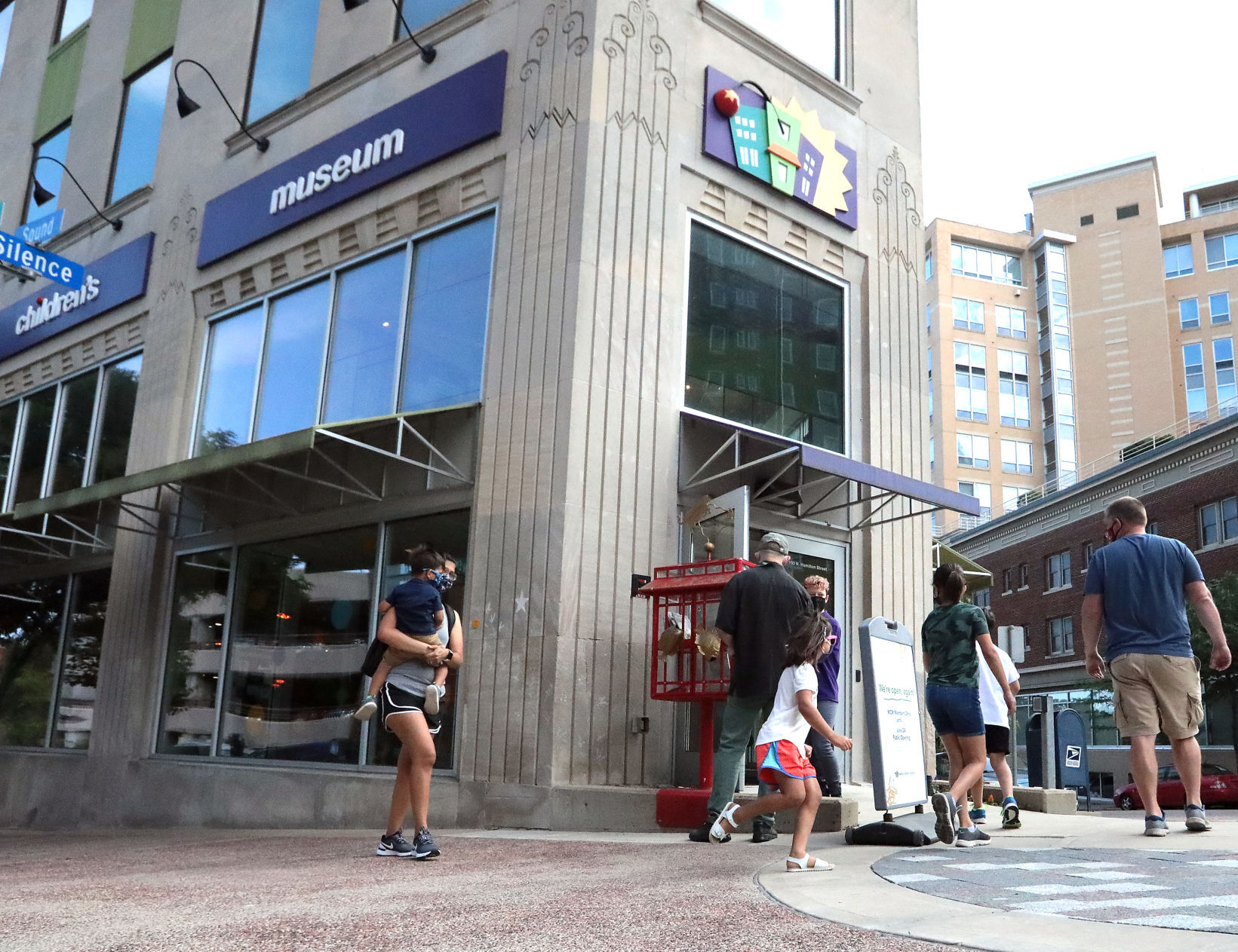 Visitors outside Madison Children's Museum